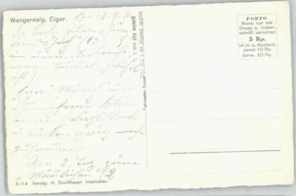 Wengen BE Wengen Alp Eiger – Bild 2