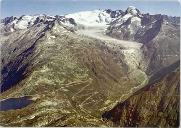 Grimsel Pass Grimsel Fliegeraufnahme
