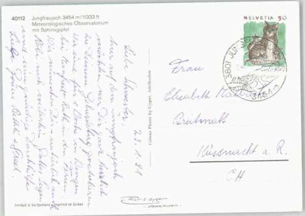 Jungfrau BE Jungfrau Meteorologisches Observatorium – Bild 2