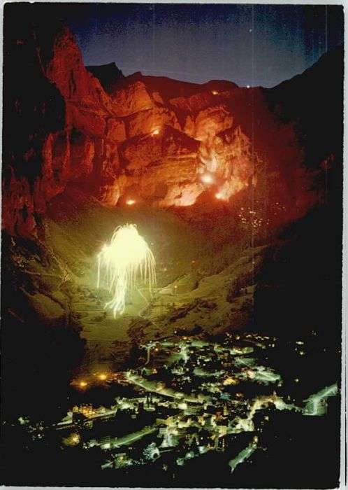 Leukerbad Gemmiwandbeleuchtung