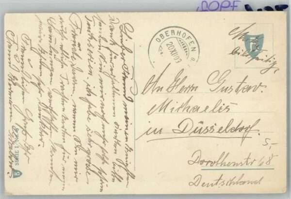 Oberhofen Thunersee Oberhofen [Stempelabschalg] Well Wetter – Bild 2
