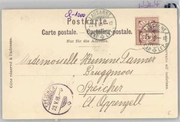 Lausanne VD Lausanne [Stempelabschalg] – Bild 2