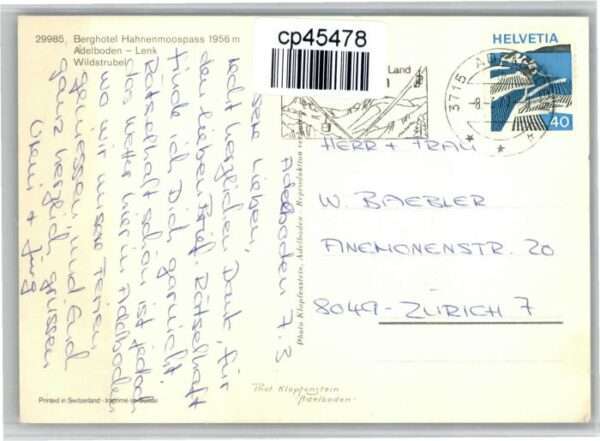 Adelboden Hotel Hahnenmoospass – Bild 2