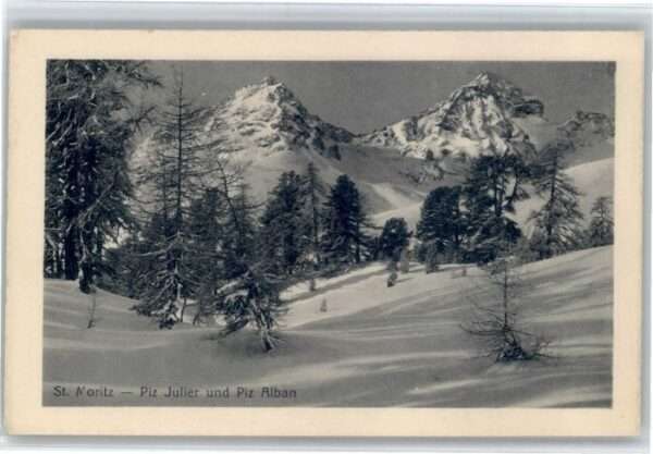 St Moritz GR St Moritz Piz Julier Piz Alban