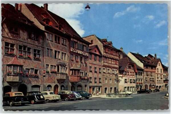 Stein Rhein Häuserfassaden am Rathausplatz