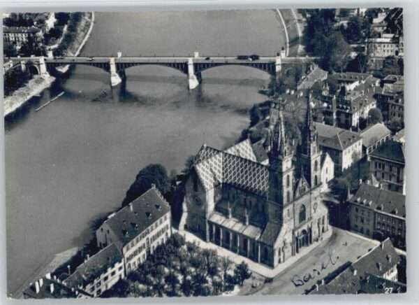 Basel BS Basel Fliegeraufnahme Münster Wettstein