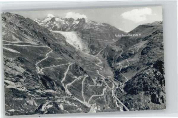 Grimsel Pass Grimsel Furkastrasse Rhonegletscher