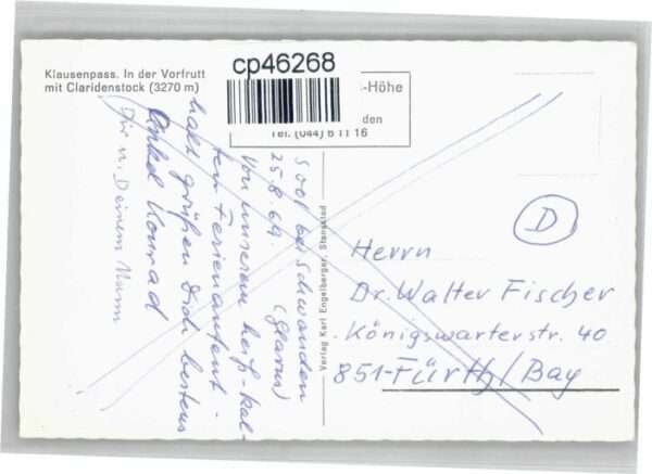 Klausen UR Klausen Pass Claridenstock – Bild 2
