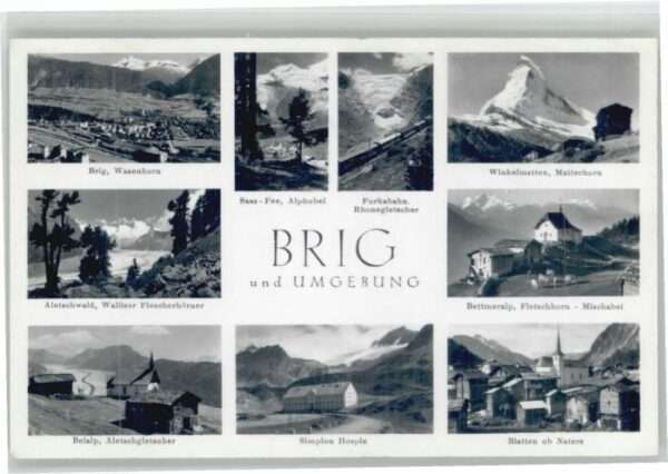 Brig Wasenhorn Matterhorn Fletschhorn Bettme