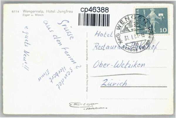Wengen BE Wengen Hotel Jungfrau Eiger Mönch – Bild 2