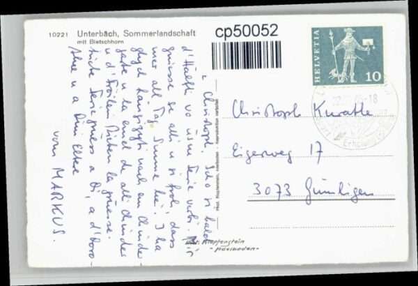 Unterbach BE Unterbach Bietschhorn – Bild 2