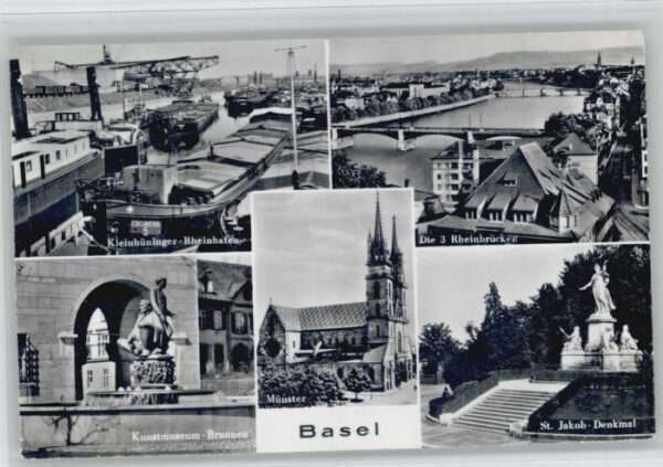 Basel BS Basel Kunstmuseum Brunnen St Jakob Denk