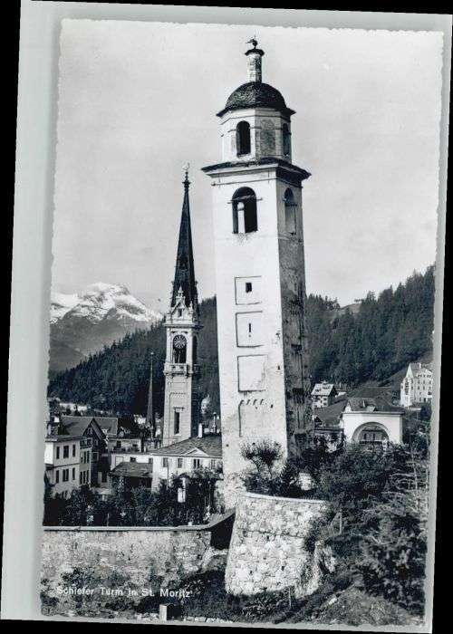 St Moritz GR St Moritz Schiefer Turm