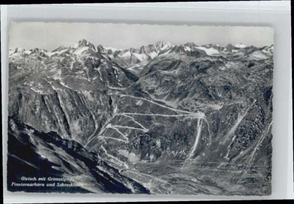 Grimsel Pass Grimsel Finsteraarhorn Schreckhorn