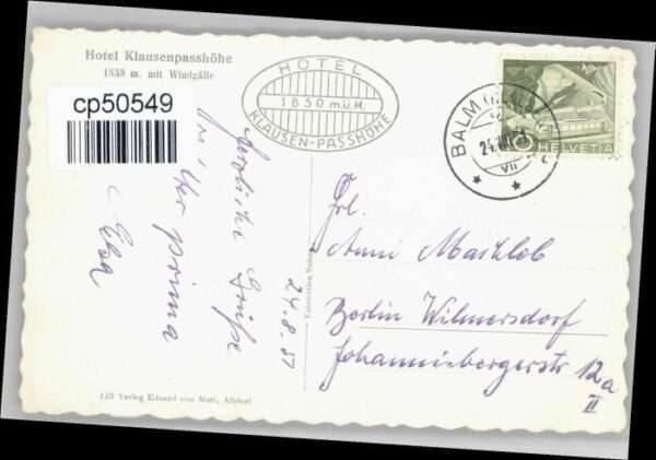 Klausen UR Klausen Passhöhe Märchenstöckli x – Bild 2