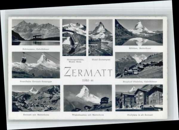 Zermatt VS Zermatt Schwarzsee Matterhorn Rifelsee