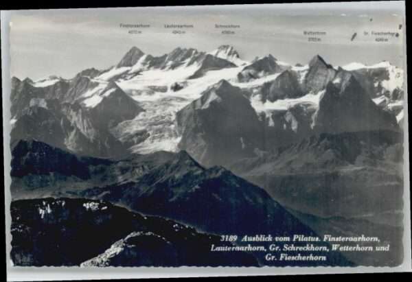 Wetterhorn Lauteraarhorn Schreckhorn