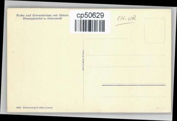 Furka Grimselstrasse Gletsch Rhonegletschern – Bild 2