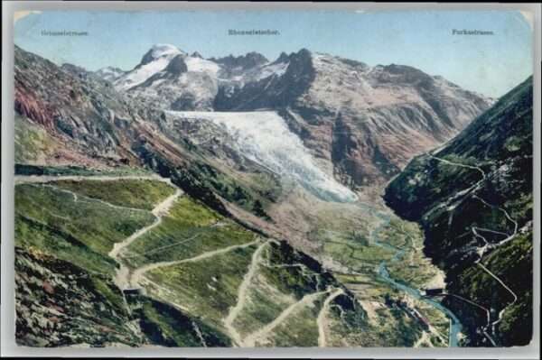 Rhonegletscher Glacier du Rhone Rhonegletscher Grimsel Furkaroute