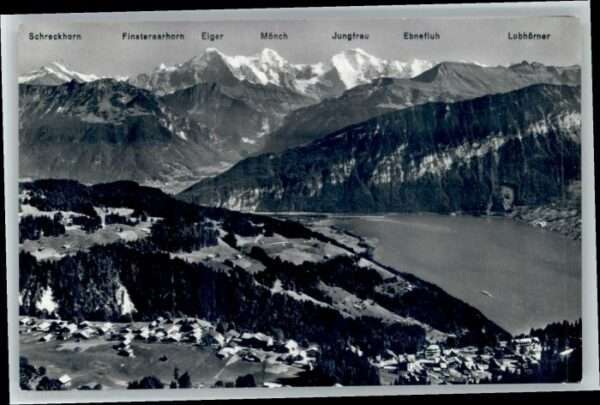 Beatenberg Schreckhorn Eiger Mönch Jungfrau Ebnefl