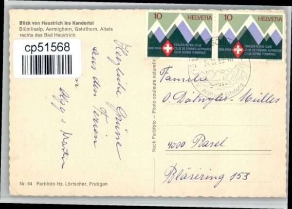 Aeschi Spiez [Stempelabschalg] Kandertal – Bild 2