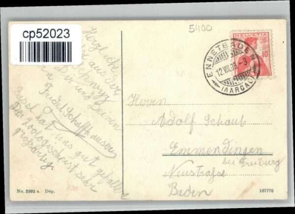 Baden AG Baden  x 1909 – Bild 2