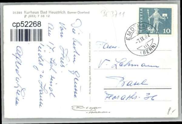 Emdthal [Stempelabschalg] Kurhaus Bad Heustrich – Bild 2