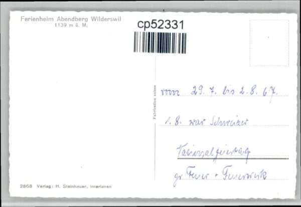 Wilderswil Ferienheim Abendberg – Bild 2