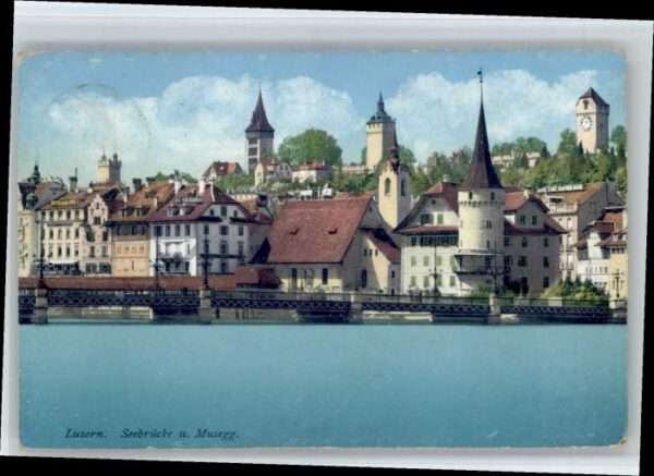 Luzern LU Luzern Seebrücke Musegg
