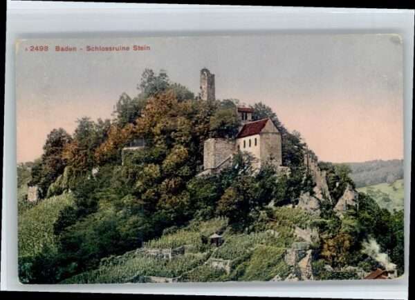 Baden AG Baden Schloss Ruine Stein