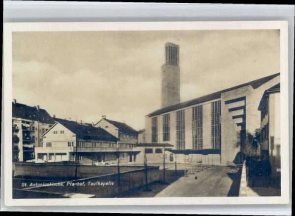 Basel BS Basel St Antonius Kirche Pfauhof Taufka
