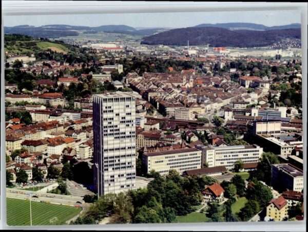 Winterthur Sulzer Hochhaus Fliegeraufnahme