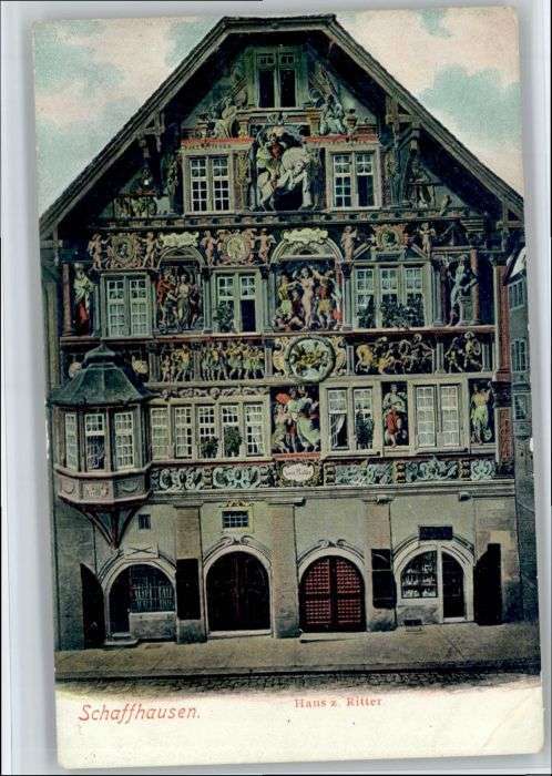 Schaffhausen SH Schaffhausen Haus zum Ritter