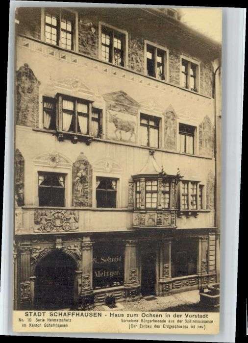 Schaffhausen SH Schaffhausen Haus zum Ochsen
