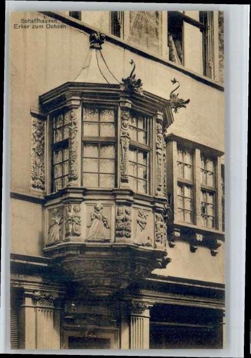 Schaffhausen SH Schaffhausen Erker zum Ochsen