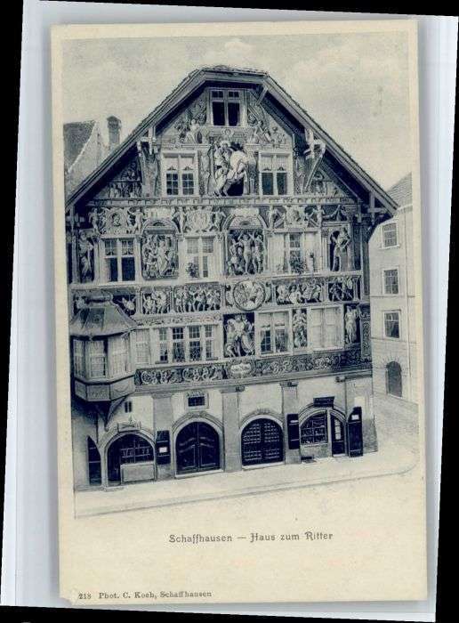 Schaffhausen SH Schaffhausen Haus zum Ritter