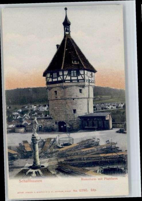Schaffhausen SH Schaffhausen Munotturm Plattform