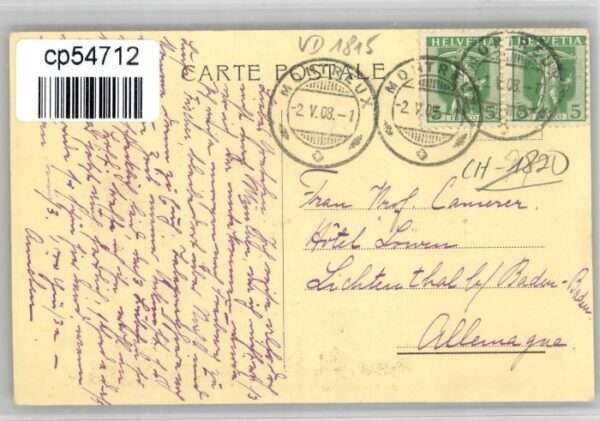 Clarens VD Clarens Schloss Chatelard – Bild 2