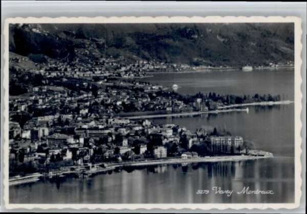 Vevey VD Vevey Montreux Fliegeraufnahme