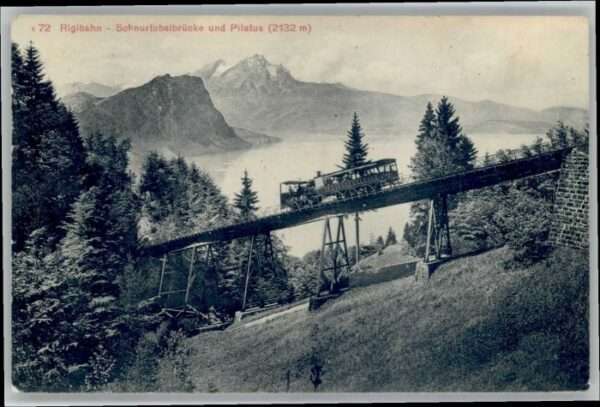 Rigi Kaltbad Rigibahn Schnurtobelbrücke