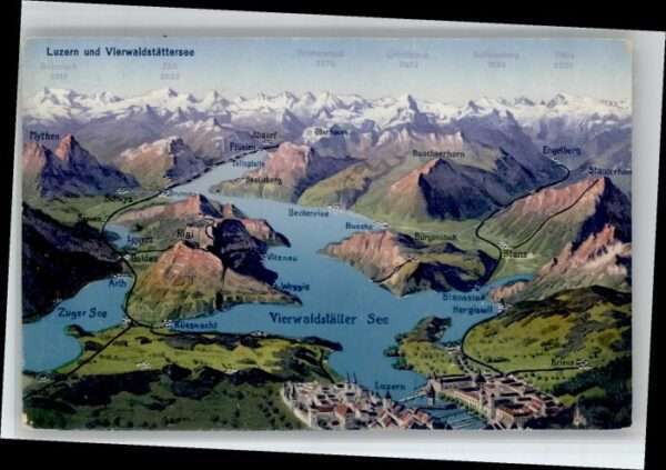 Luzern LU Luzern Vierwaldstättersee Fliegeraufnah