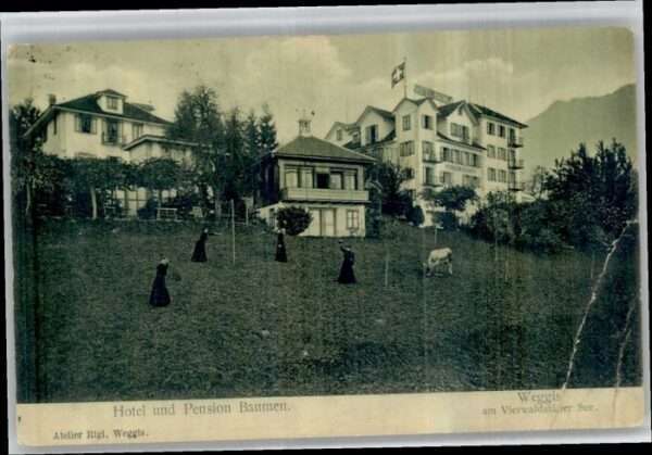 Weggis Vierwaldstaettersee Weggis Hotel Pension Baumen