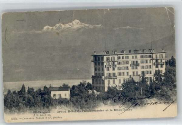 Saint-Cergue Nyon Suisse St Cergue Grand Hotel