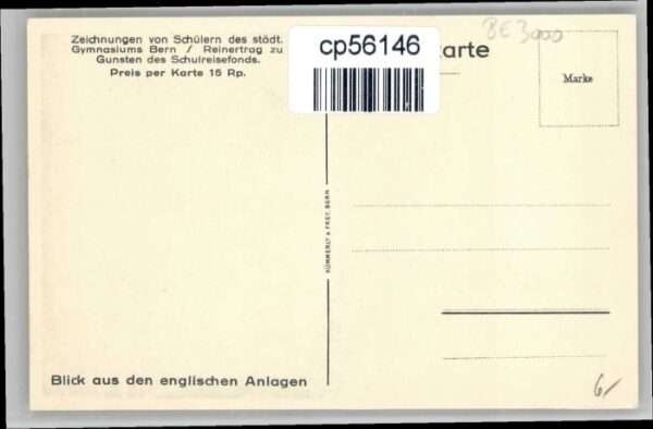 Bern BE Bern Zeichnung von Schülern Gymnasium B – Bild 2