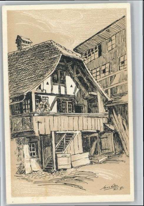 Bern BE Bern Zeichnung von Schülern Gymnasium B