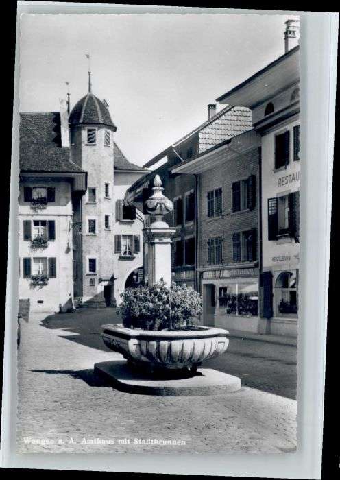 Wangen Aare Stadtbrunnen Amthaus