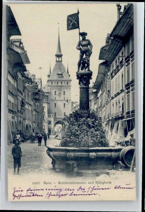 Bern BE Bern Schützenbrunnen Käfigturm *