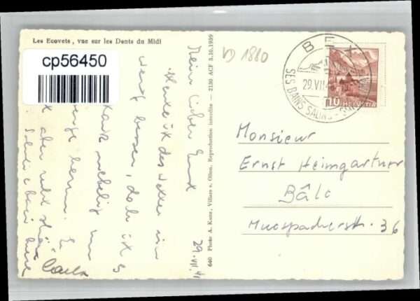 Bex VD Bex [Stempelabschlag] Les Ecovets – Bild 2