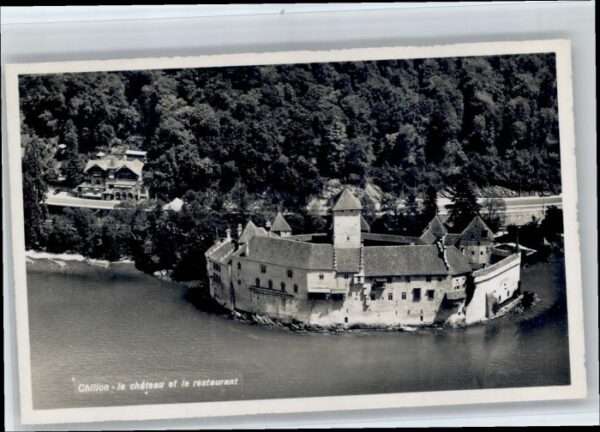Chateau Chillon Fliegeraufnahme