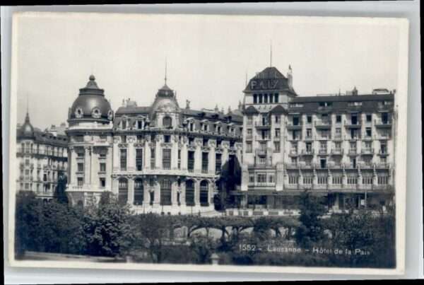 Lausanne VD Lausanne Hotel de la Paix